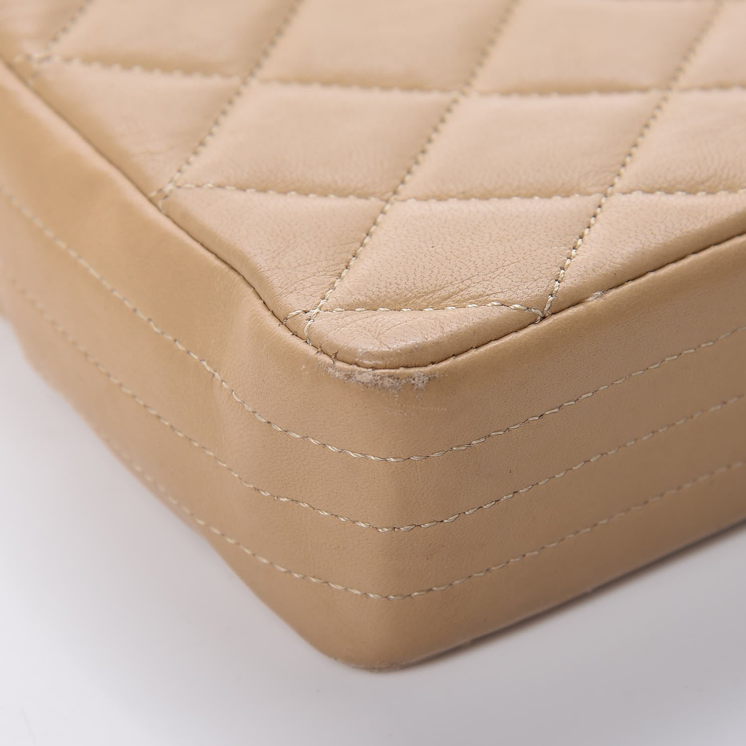 Chanel Lambskin Quilted Small Single Flap Beige 19 of 19