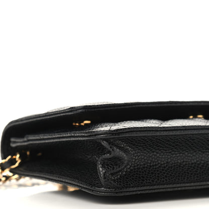 Chanel Caviar Quilted Wallet On Chain WOC Black 9 of 10