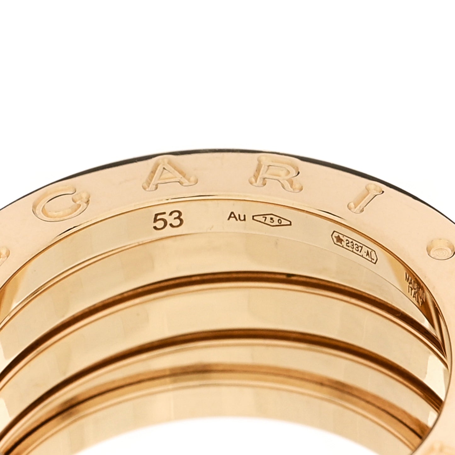 18K Yellow Gold B.Zero1 Four-Band Ring 53 6.5