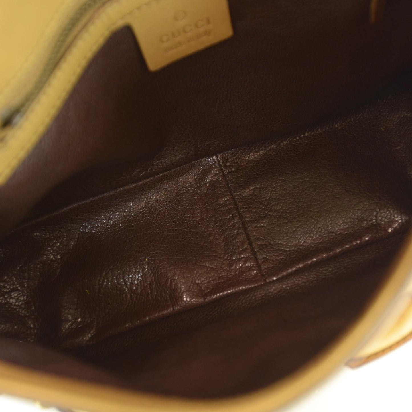 Leather Horsebit Flap Bag Tan