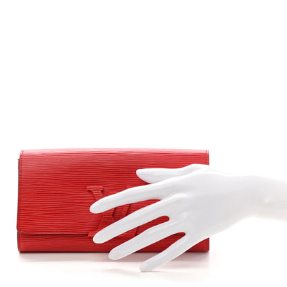 Louis Vuitton Epi Louise Wallet Coquelicot 2 of 6