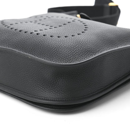 Hermes Taurillon Clemence Evelyne III PM Black 7 of 10