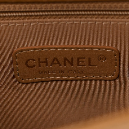 Chanel Lambskin Quilted New Medium Boy Flap Dark Beige 6 of 13