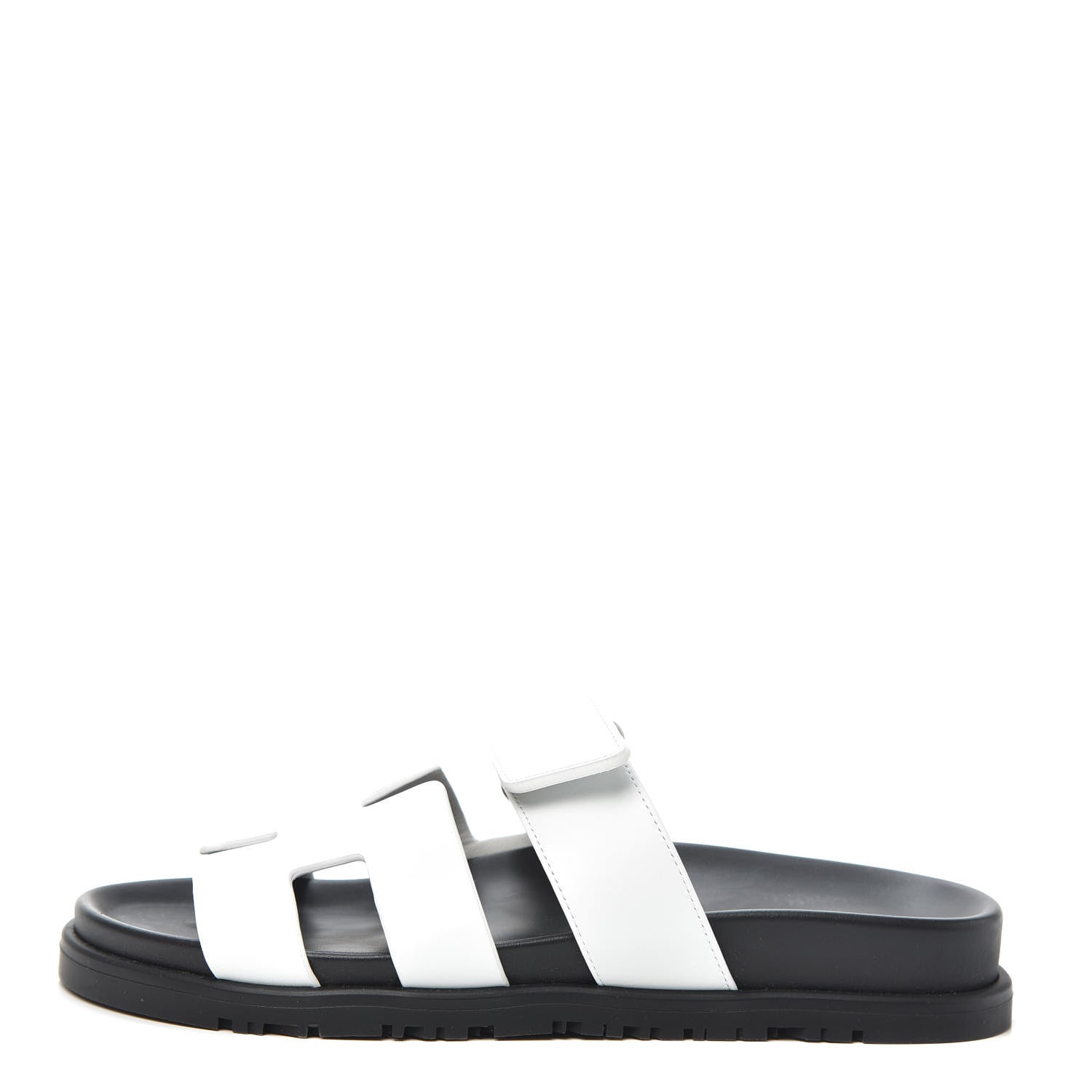 Hermes Calfskin Womens Chypre Sandals 36 White 1 of 7