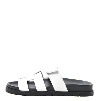 Hermes Calfskin Womens Chypre Sandals 36 White 1 of 7