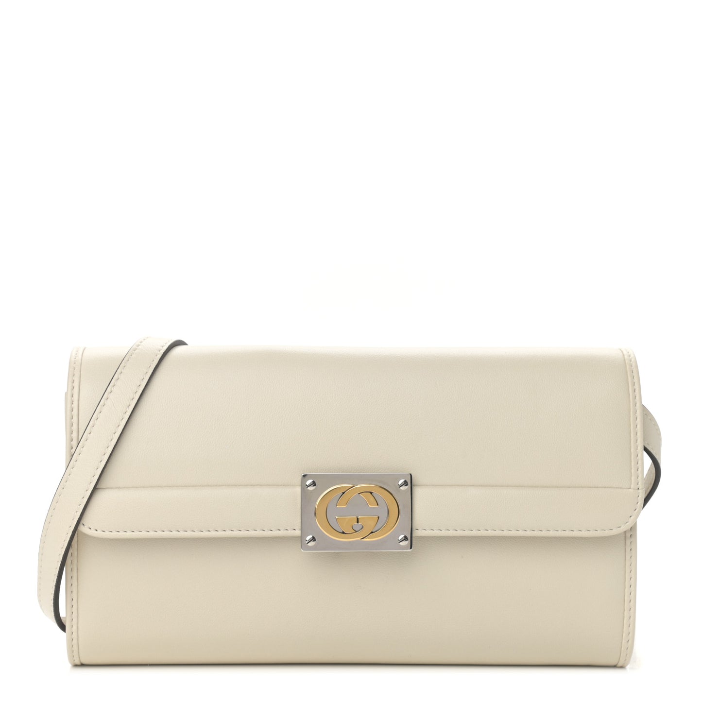 Lambskin Linea Matisse Shoulder Bag Mystic White