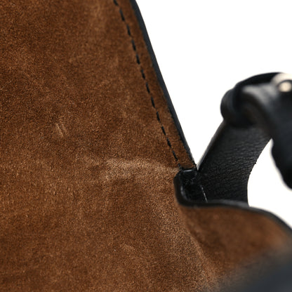 Burberry Smooth Calfskin Small Grommet Embossed Crest Bag Black 11 of 11