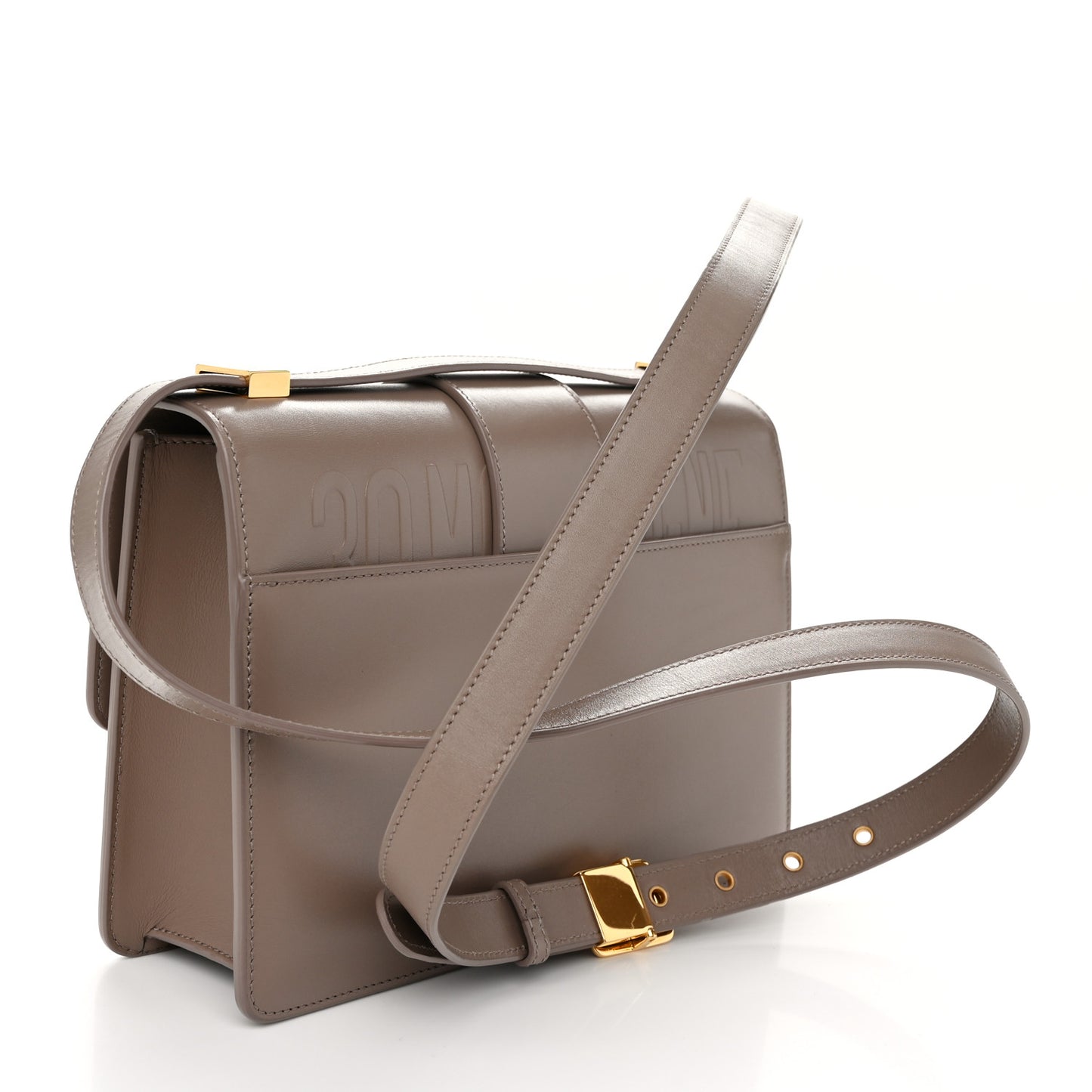 Box Calfskin 30 Montaigne Flap Bag Raw Beige