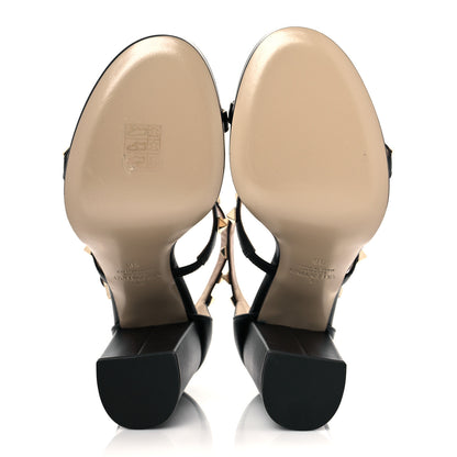 Valentino Garavani Calfskin Rockstud 10/110mm Caged Sandals 36 Black 6 of 10