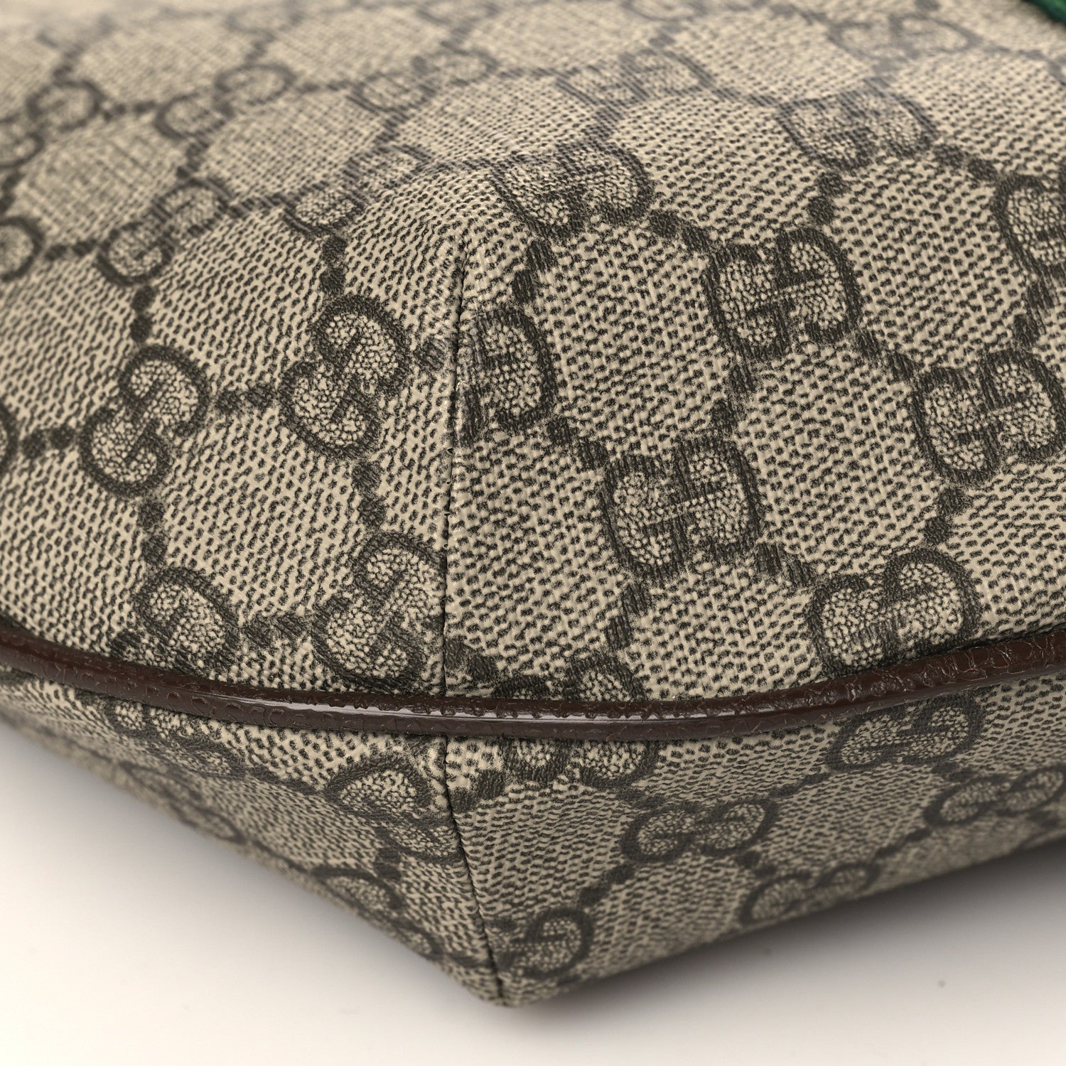Gucci GG Supreme Monogram Web Small Ophidia Half Moon Hobo Brown 8 of 9