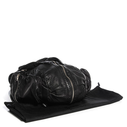 Alexander Wang Lambskin Marti Backpack Washed Black with Nickel Hardware 4 of 7