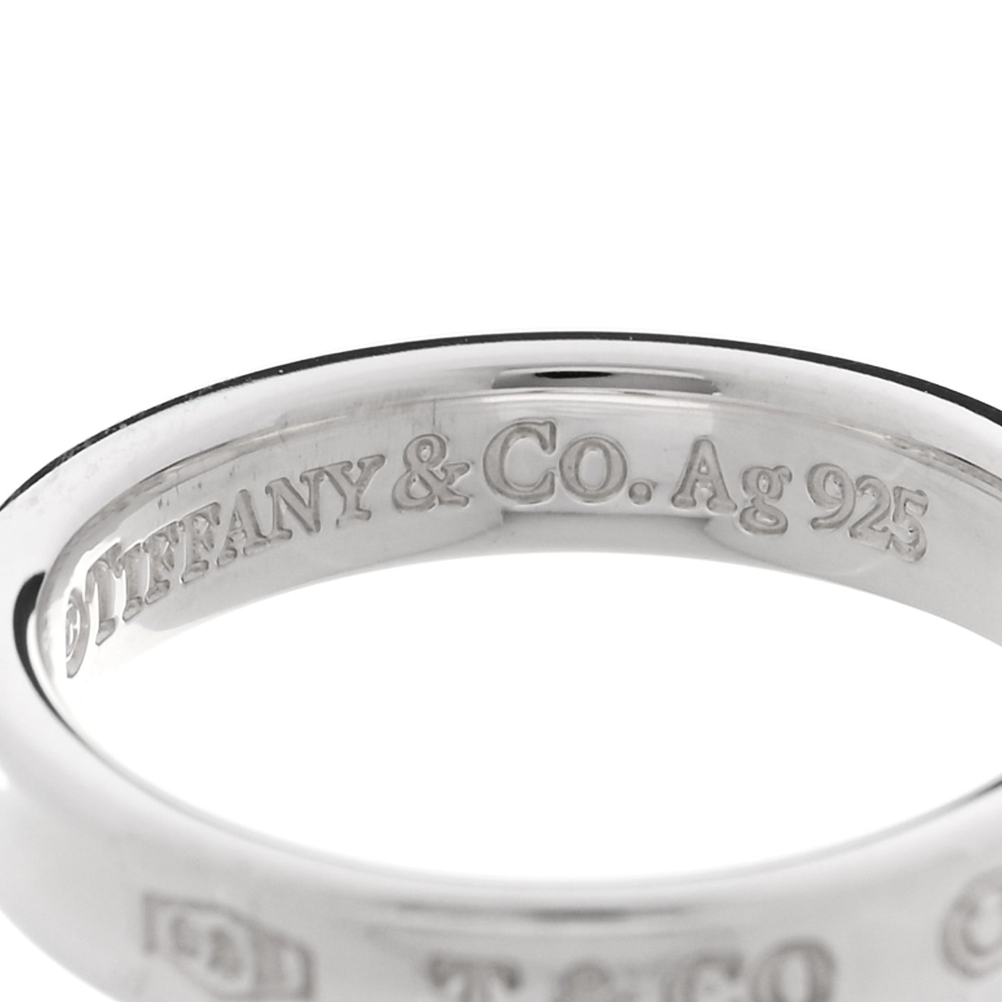 Sterling Silver Narrow 1837 Band Ring 57 8