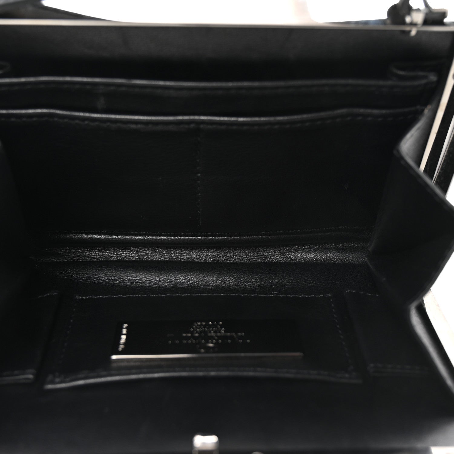 Valentino Garavani Vitello Monochrome Rockstud Allover Top Handle Clutch Black 5 of 6