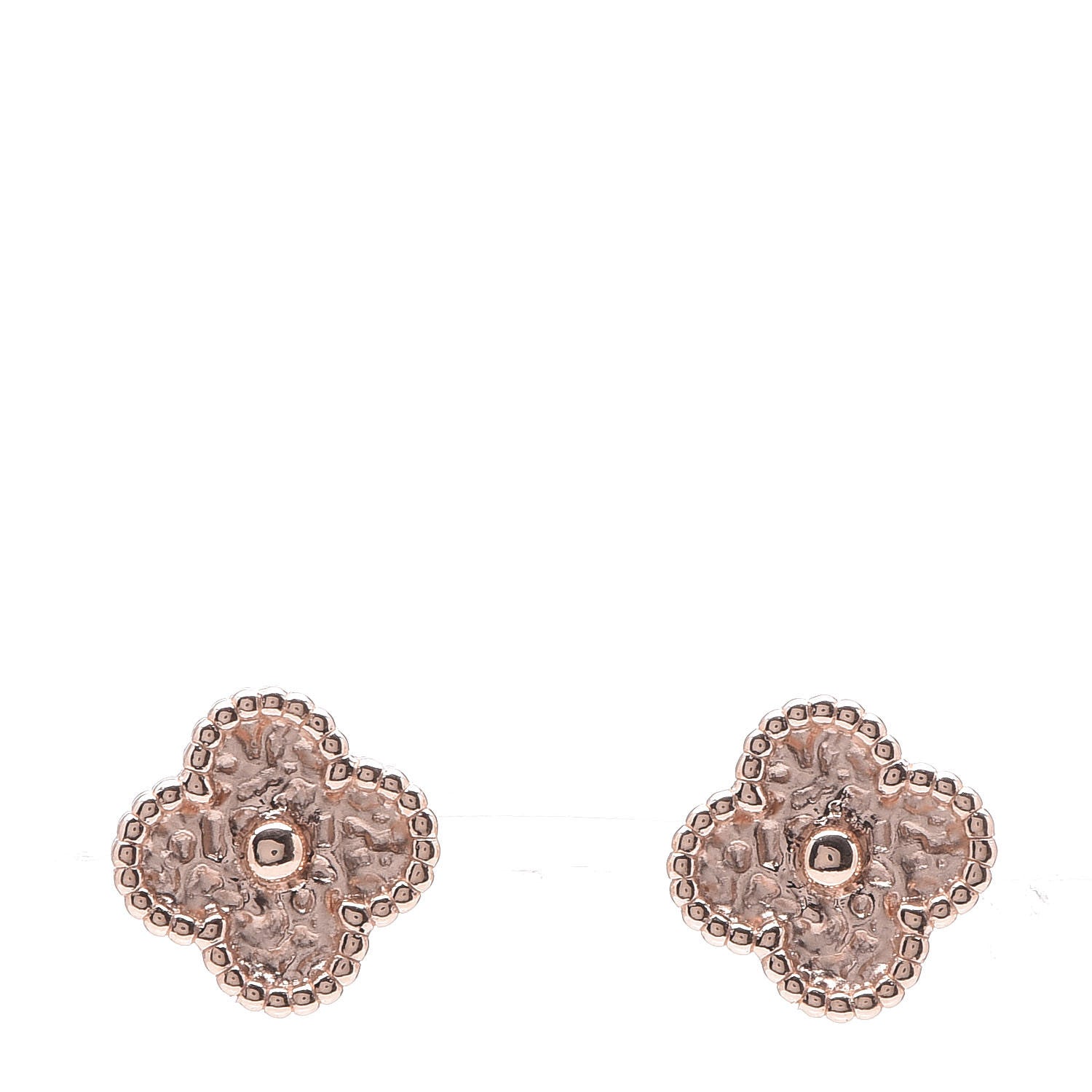 Van Cleef & Arpels 18K Rose Gold Sweet Alhambra Earrings 1 of 4
