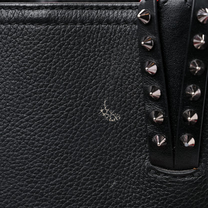 Christian Louboutin Calfskin Spikes Mini East West Cabata Tote Black 12 of 14
