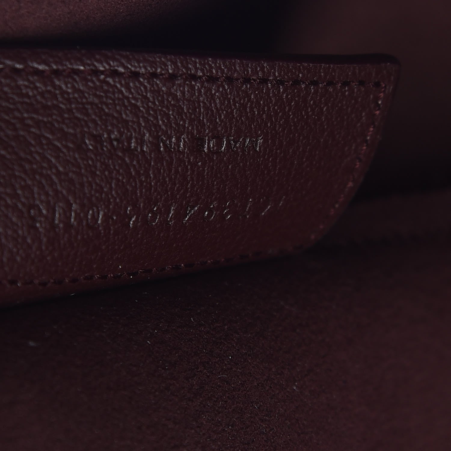 Saint Laurent Calfskin Large Shopping Tote Bordeaux 8 of 11