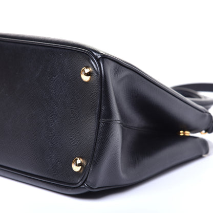 Prada Saffiano Small Galleria Double Zip Tote Black 8 of 9