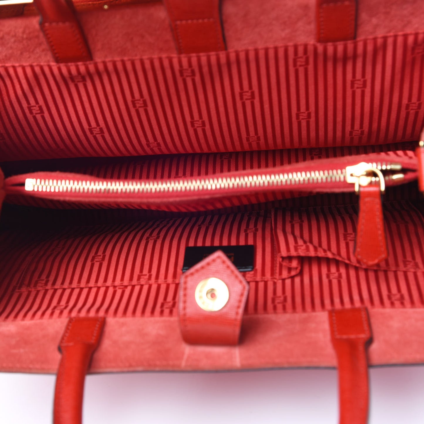 Vitello Elite Flamingo Regular 2Jours Tote Rosso Fiamma