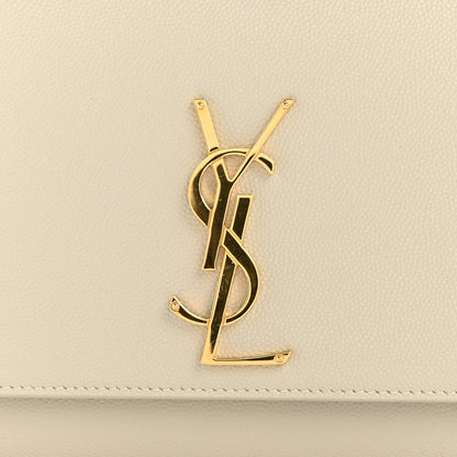 Saint Laurent Grain De Poudre Medium Classic Monogram Kate Satchel Crema Soft 11 of 12