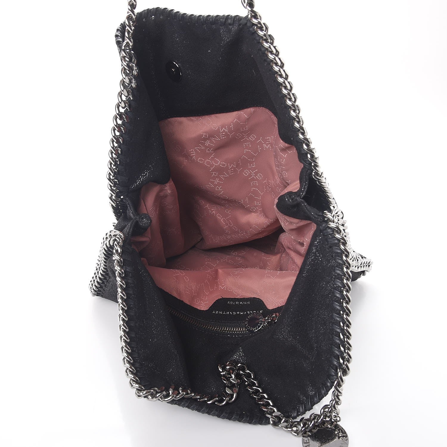 Stella McCartney Shaggy Deer Falabella Fold Over Tote Black 5 of 8