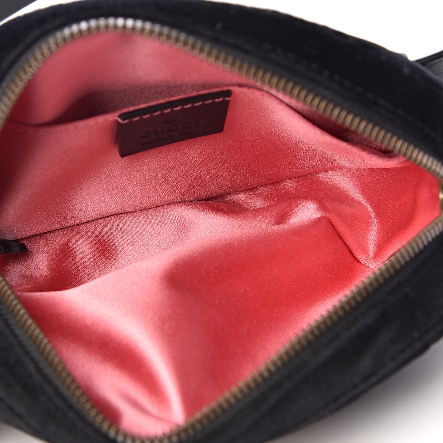 Velvet Matelasse GG Marmont Belt Bag 85 34 Black