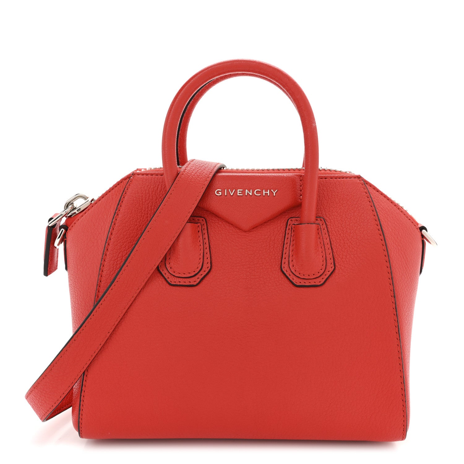 Givenchy Sugar Goatskin Mini Antigona Pop Red 1 of 10