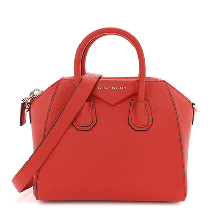 Givenchy Sugar Goatskin Mini Antigona Pop Red 1 of 10