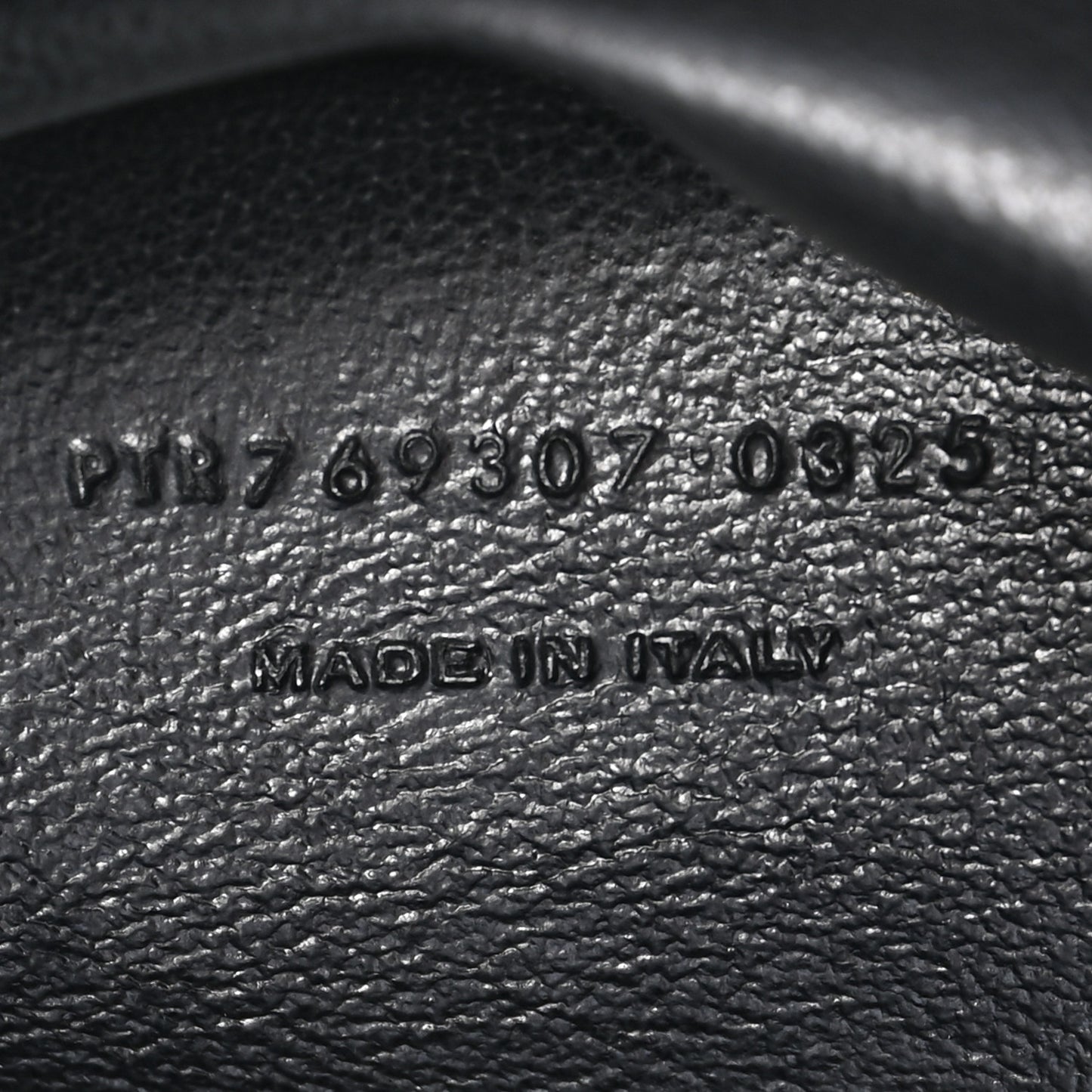 Grained Lambskin Cassandre Envelope Pouch Black