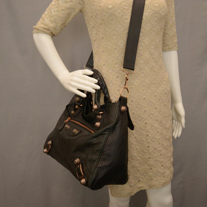 Balenciaga Agneau Giant 21 Rose Gold Hardware Velo Black 2 of 11