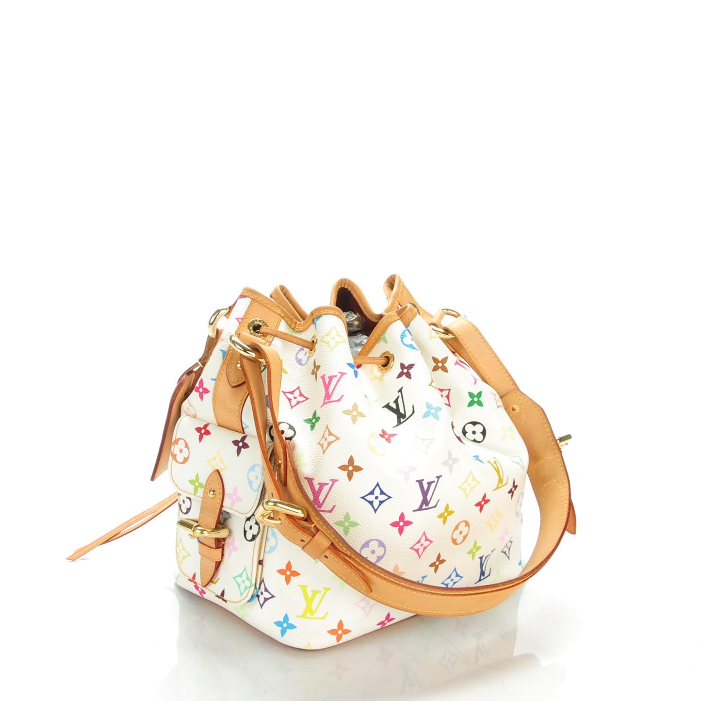 Monogram Multicolor Petit Noe White