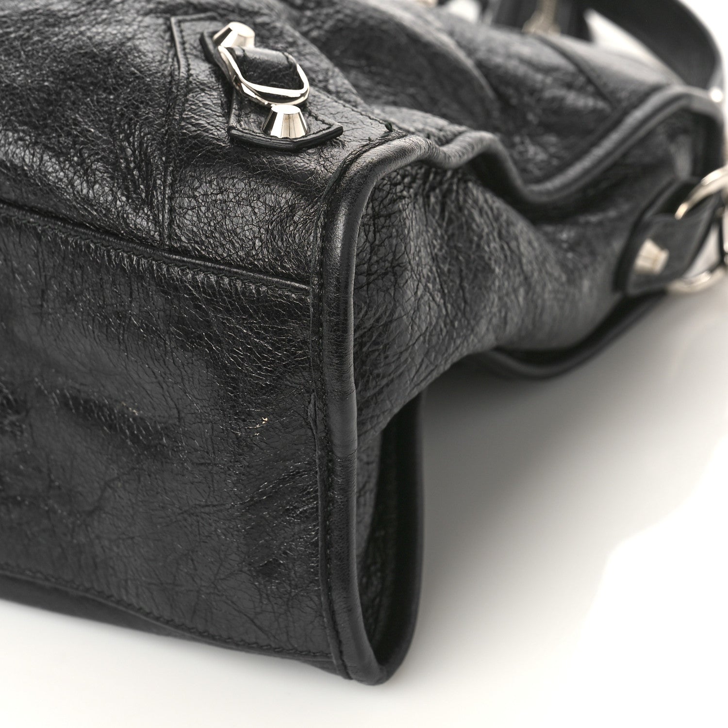 Balenciaga Agneau Classic Silver Hardware City Black 8 of 10