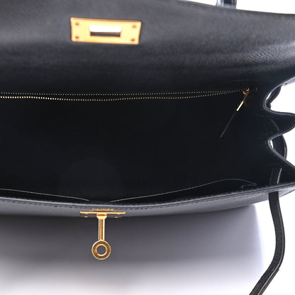 Hermes Epsom Kelly Sellier 28 Black 5 of 11