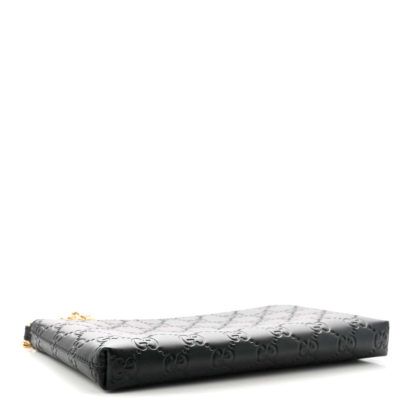 Guccissima Signature Wrist Wallet Black