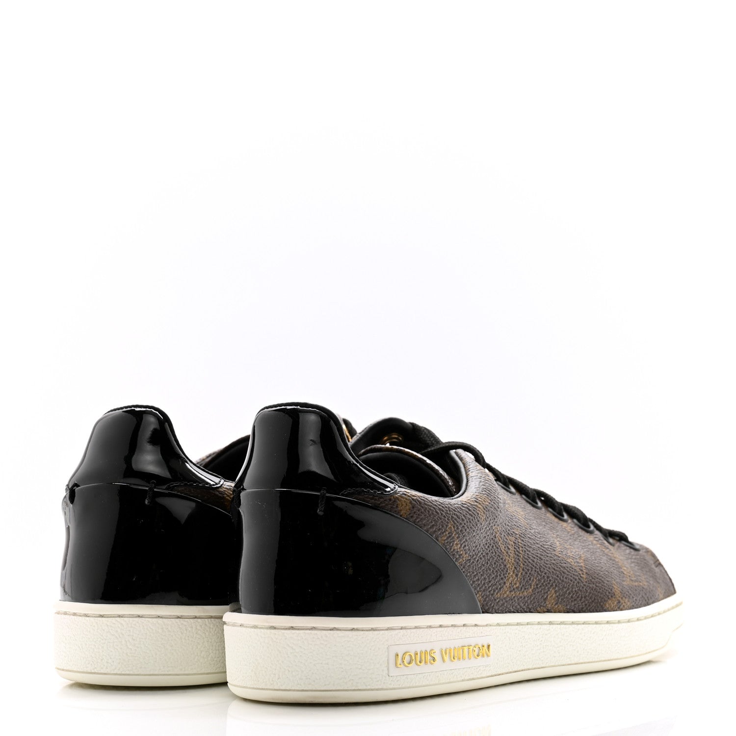 Louis Vuitton Patent Monogram Frontrow Sneakers 36 4 of 11