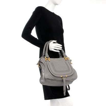 Chloe Calfskin Medium Marcie Satchel Cashmere Grey 3 of 11