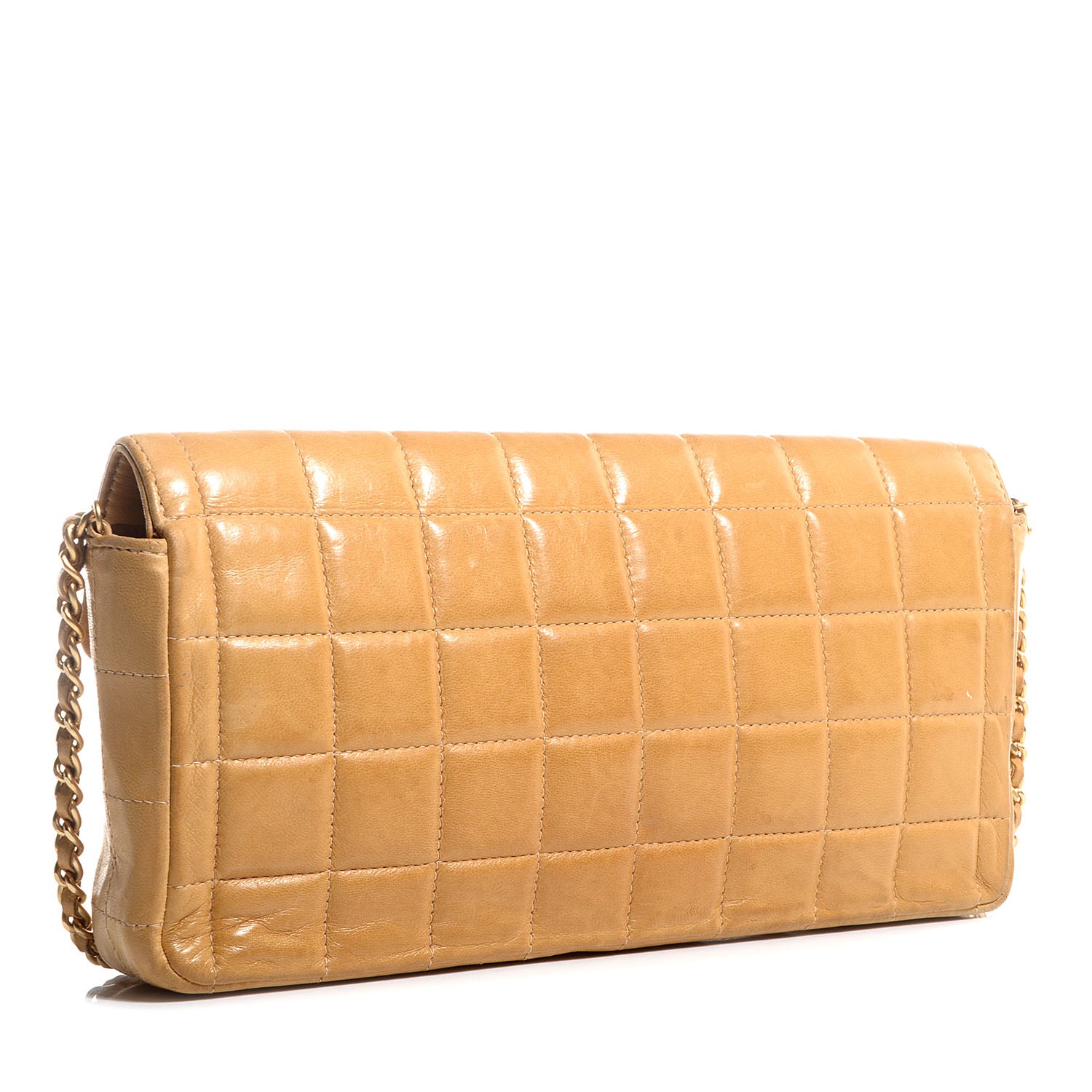 Chanel Lambskin East West Chocolate Bar Flap Beige 3 of 9