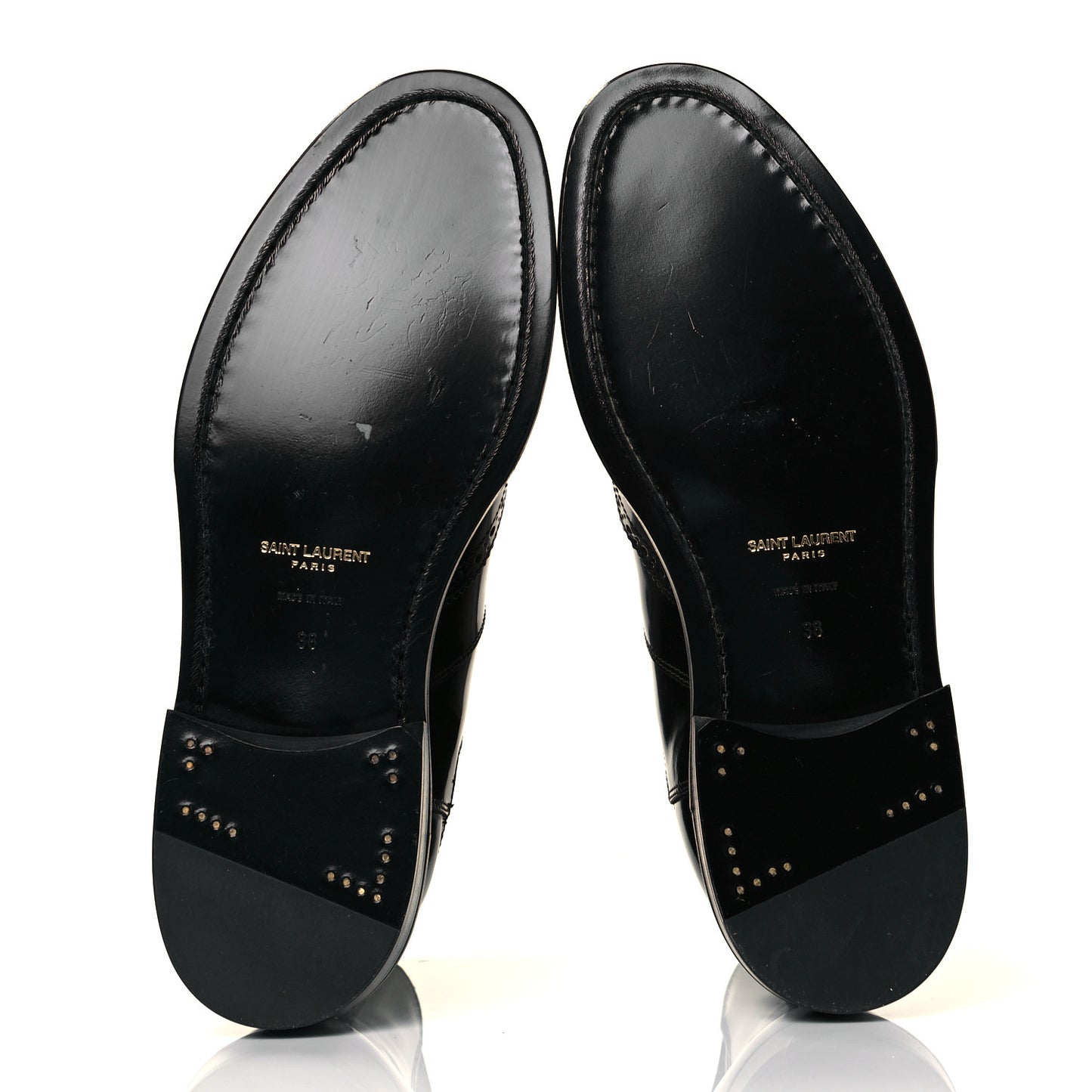 Calfskin Army Chelsea Boots 38 Black