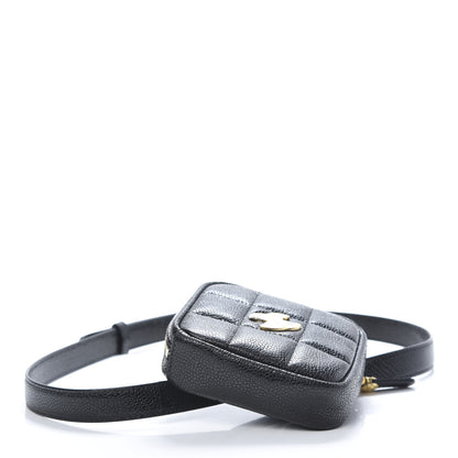 Chanel Caviar Quilted Coin Purse Belt Bag Black 4 of 10