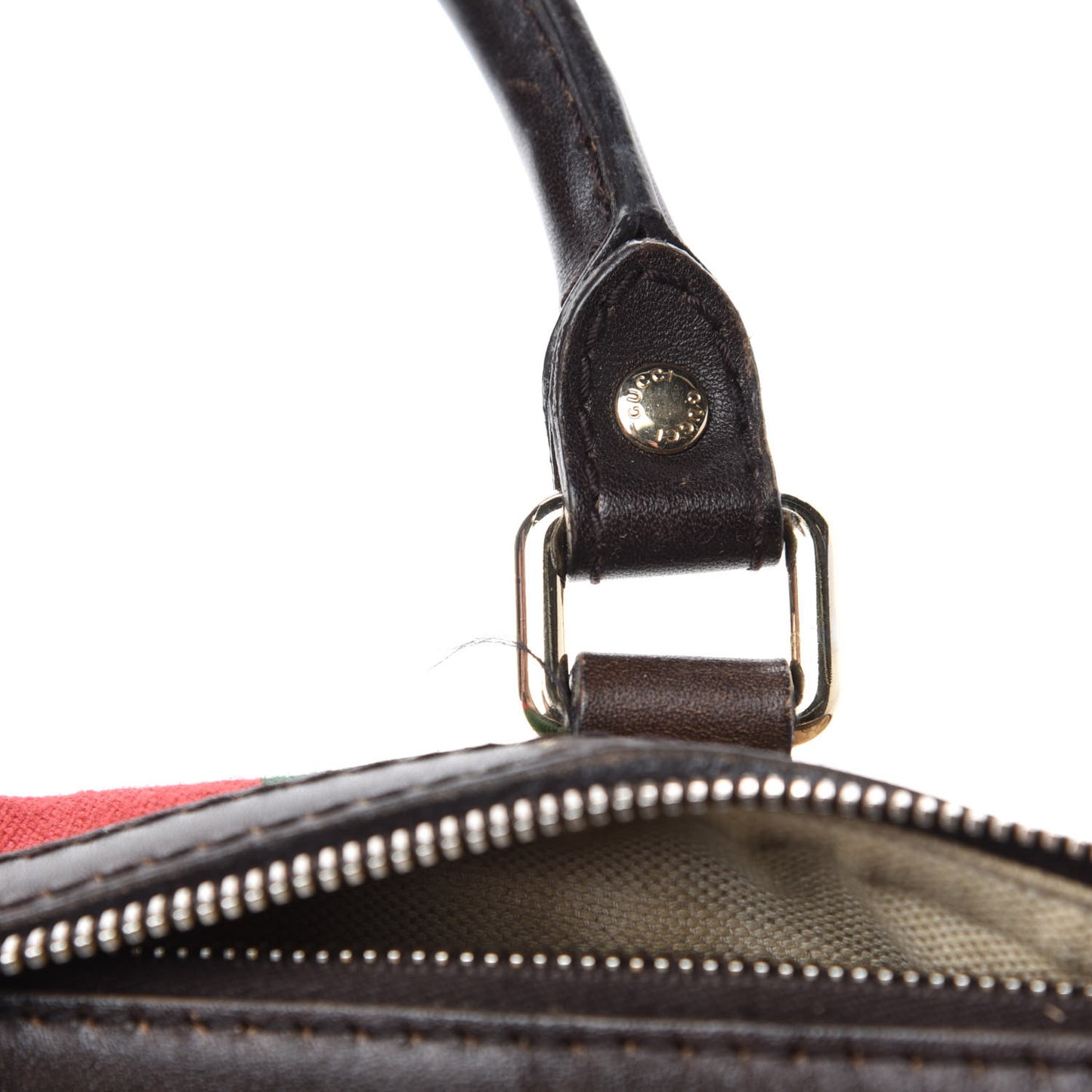Monogram Vintage Web Medium Boston Dark Brown
