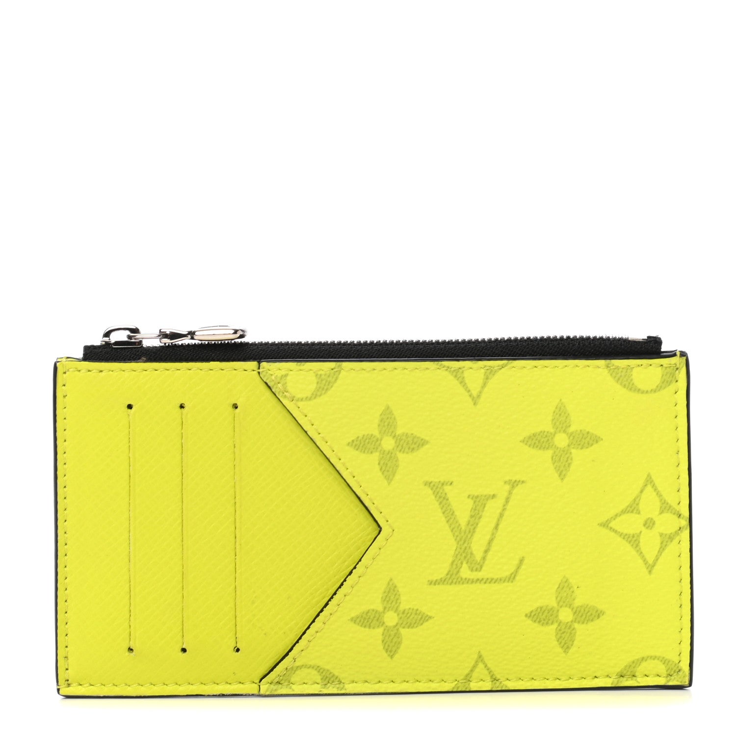 Louis Vuitton Monogram Taiga Coin Card Holder Yellow 1 of 7