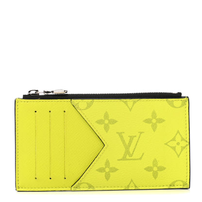 Louis Vuitton Monogram Taiga Coin Card Holder Yellow 1 of 7