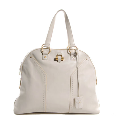 Saint Laurent Leather Oversized Muse Ivory 1 of 10