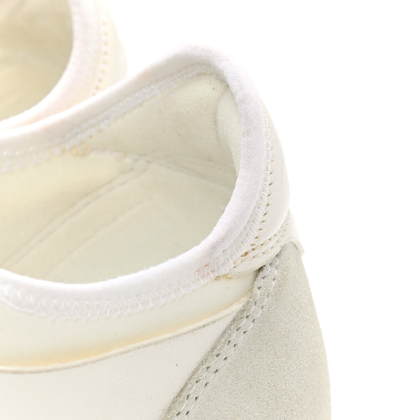 Mesh Calfskin Neoprene Womens Race Runner Sneakers 36 White