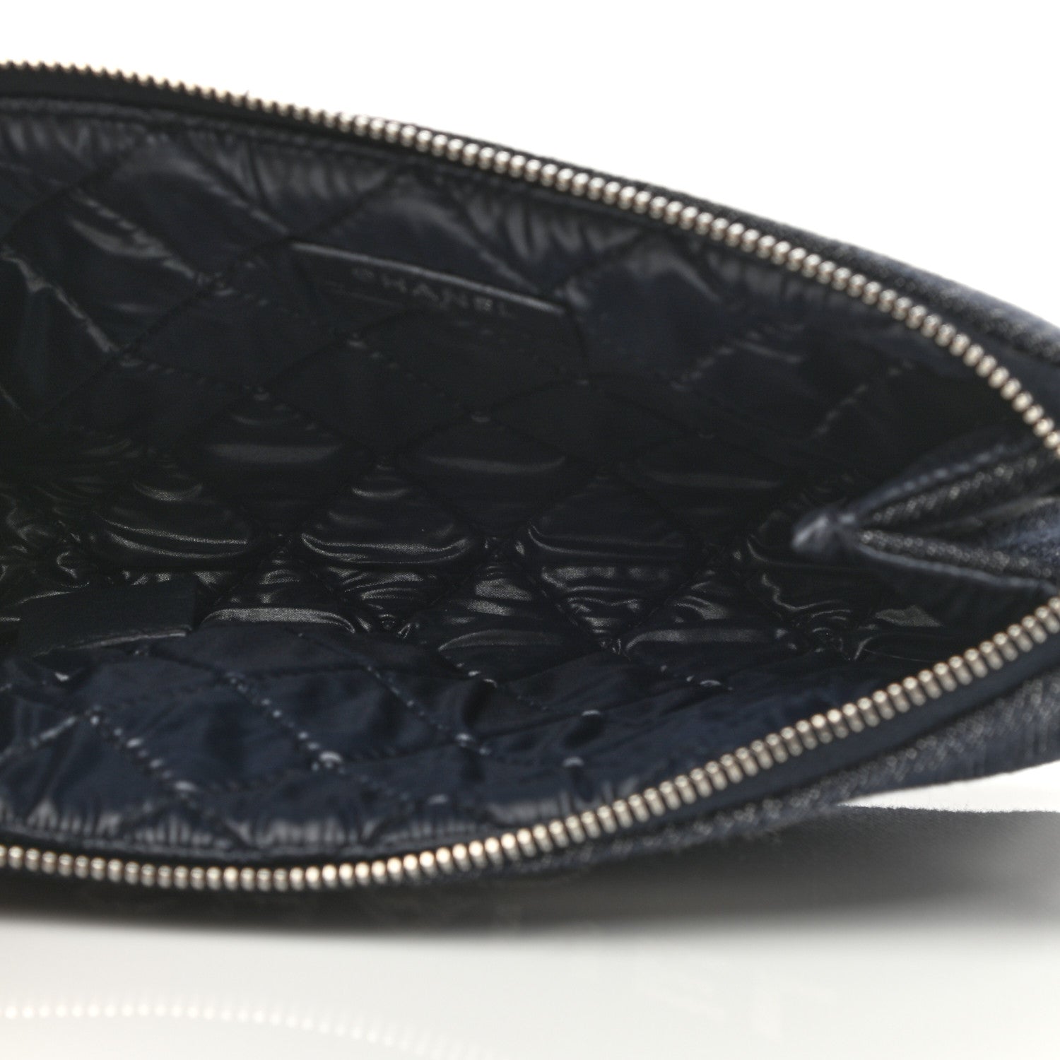 Chanel Denim Deauville Cosmetic Pouch Blue 5 of 9
