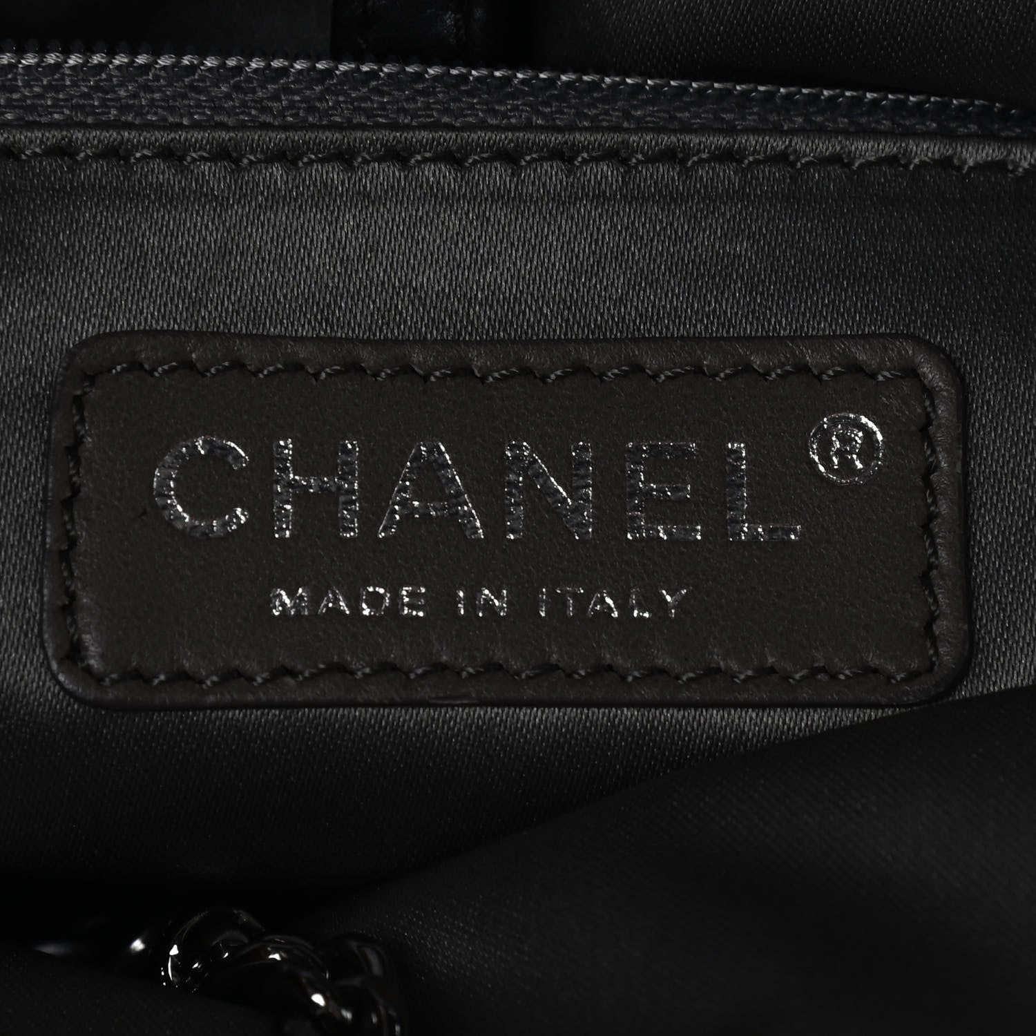 Chanel Lambskin East West Soho Shopper Black 6 of 9