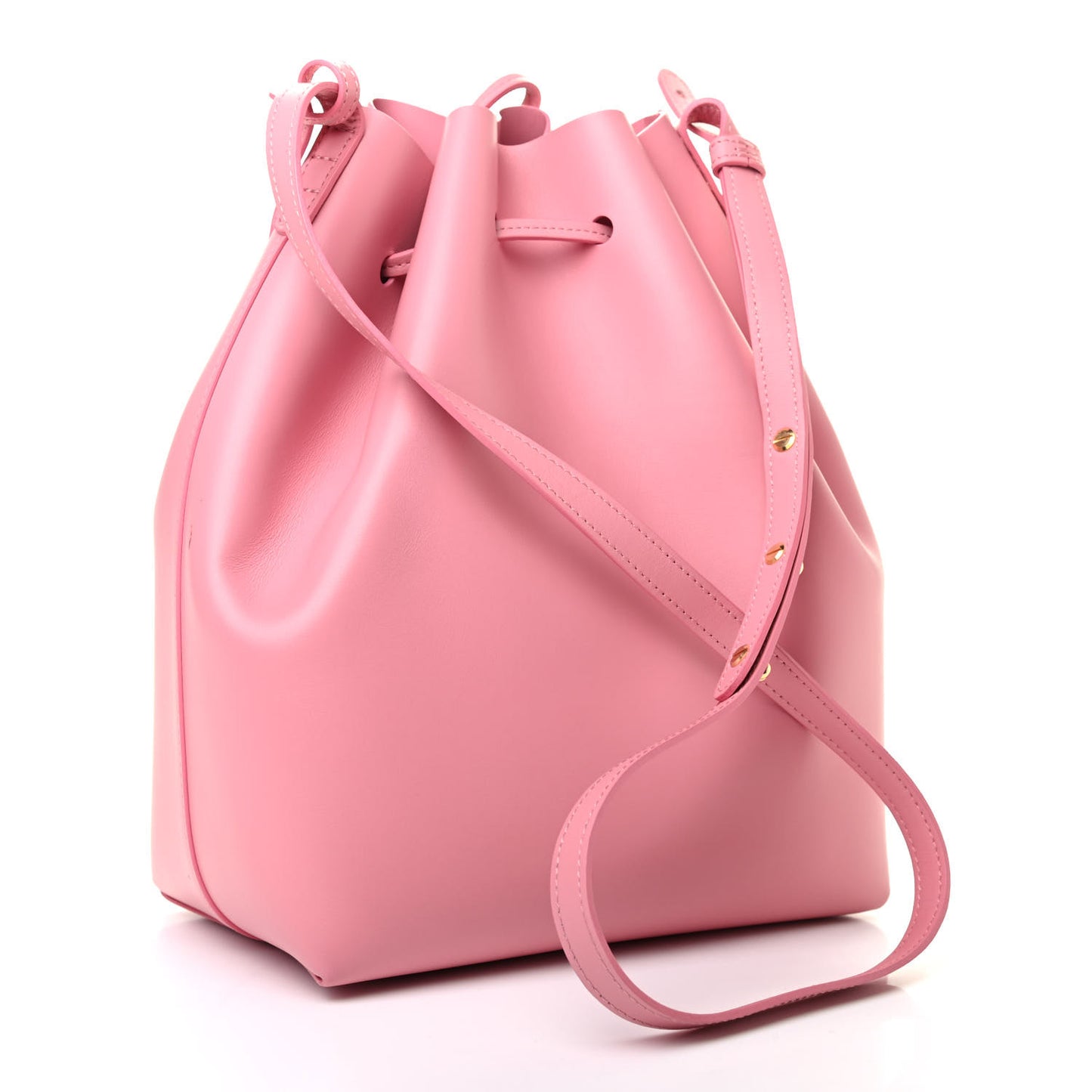 Calfskin Bucket Bag Peony