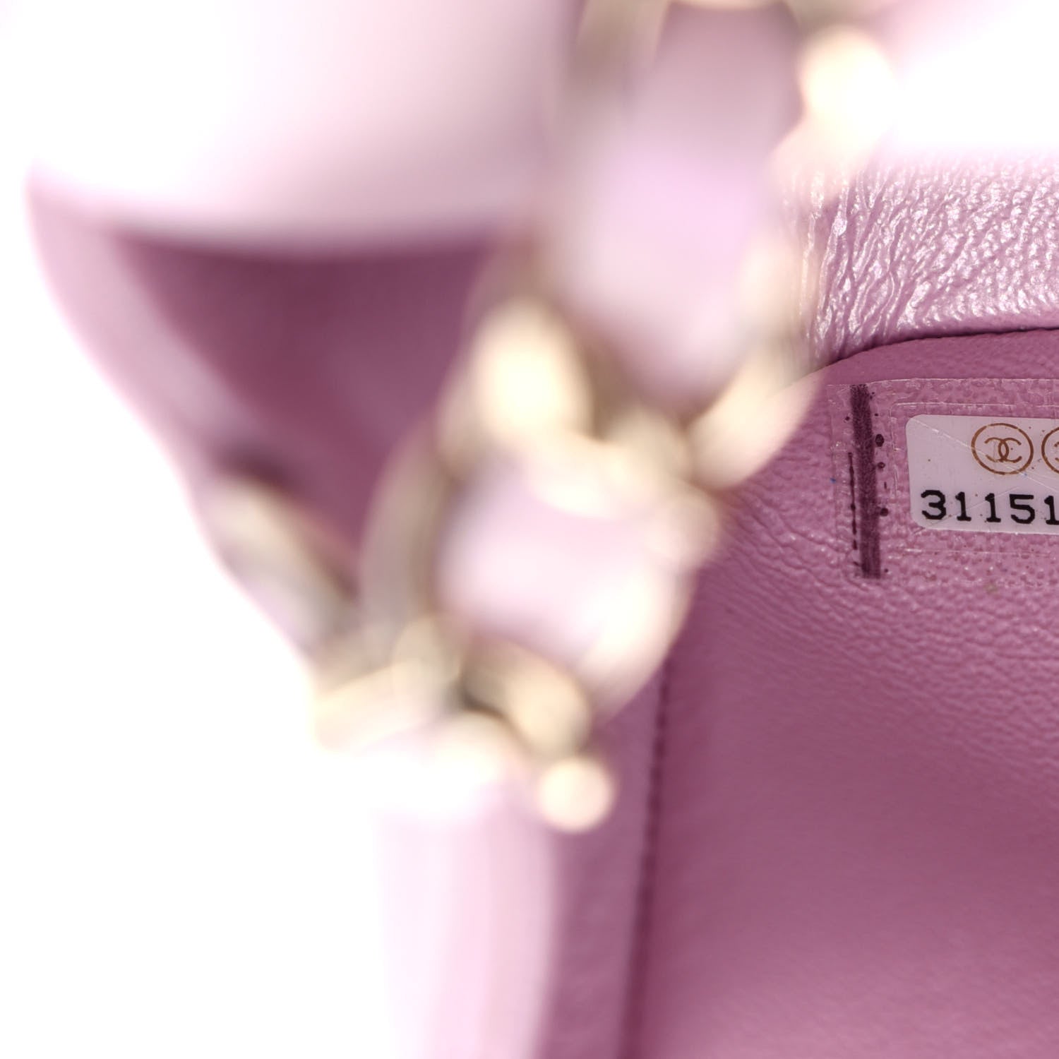 Chanel Iridescent Calfskin Quilted Mini Rectangular Flap Light Pink 7 of 11