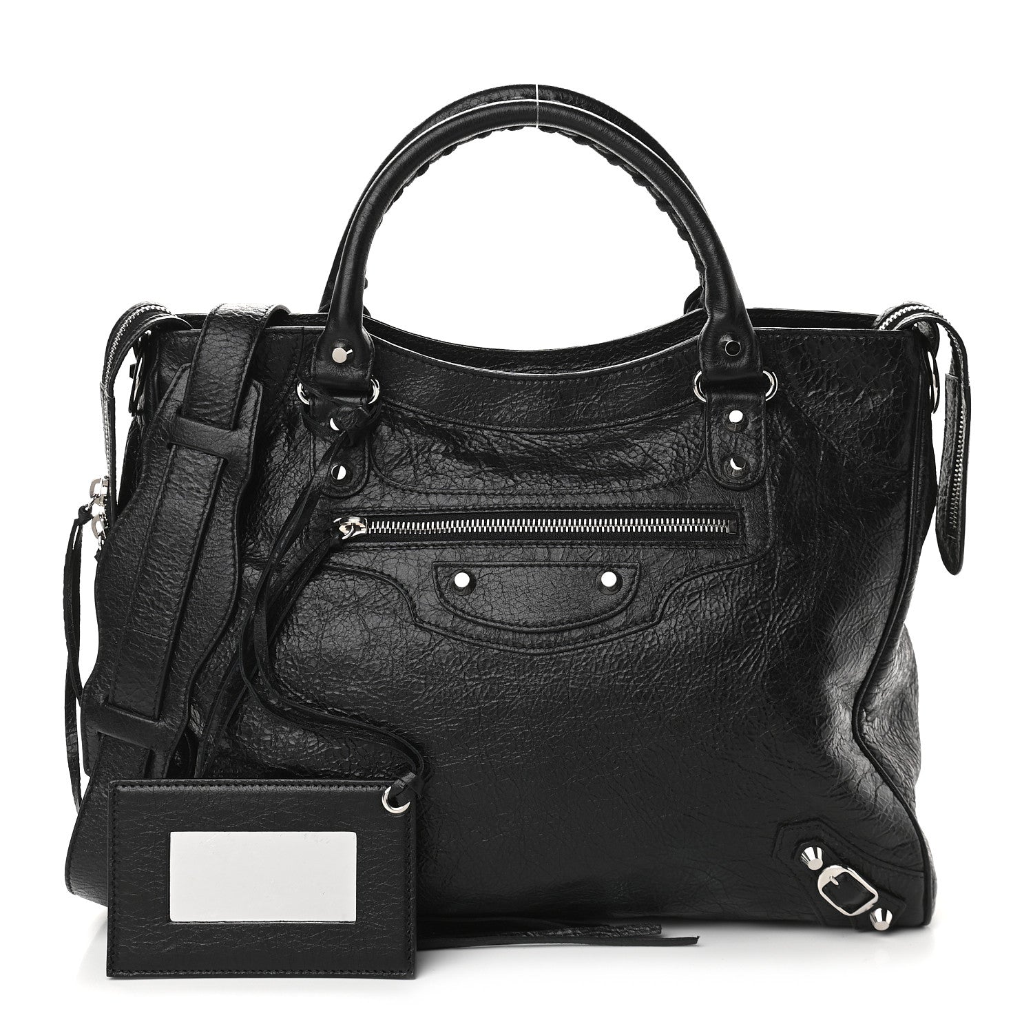Balenciaga Agneau Classic Silver Hardware Velo Black 1 of 9