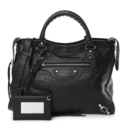 Balenciaga Agneau Classic Silver Hardware Velo Black 1 of 9