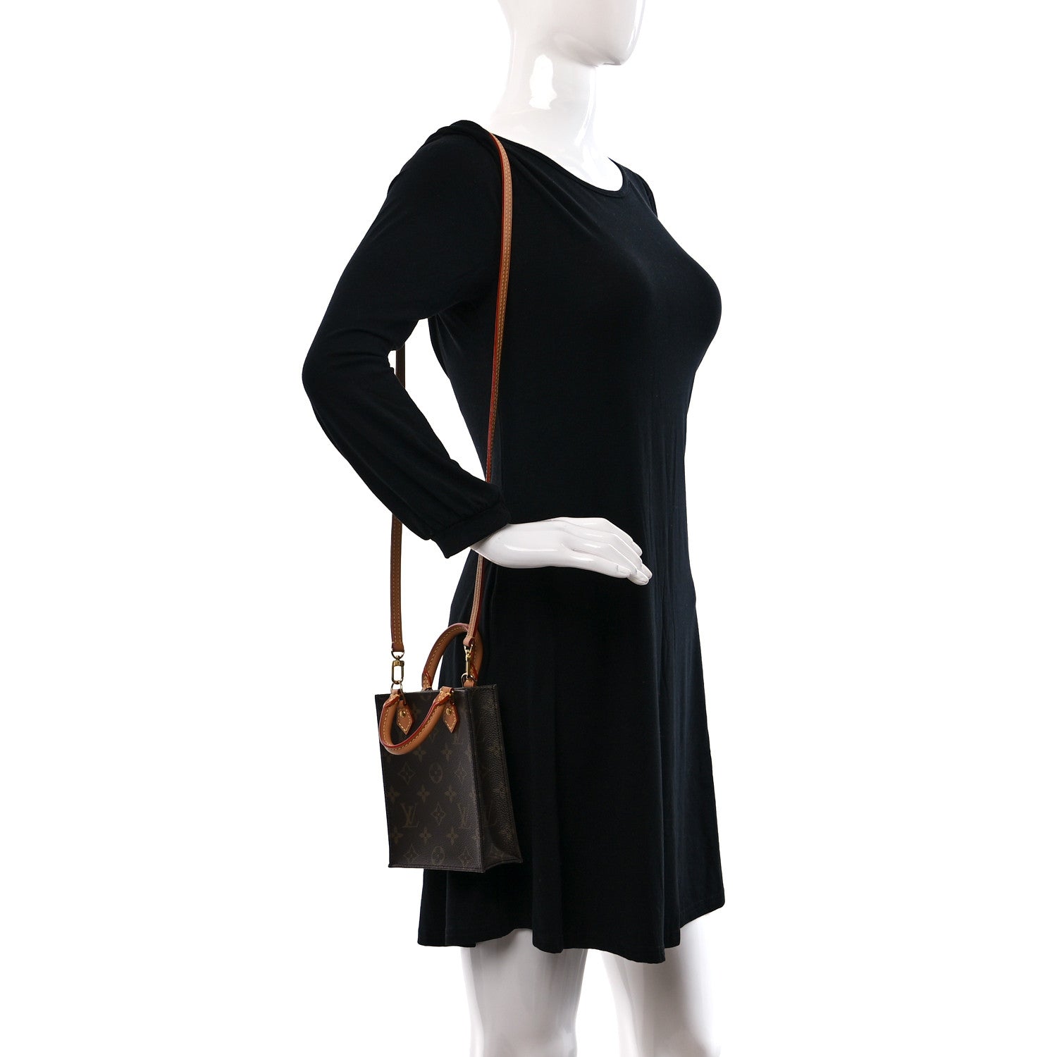 Louis Vuitton Monogram Petit Sac Plat 2 of 9